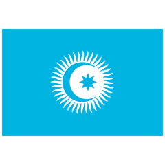 Vector flag Cooperation Council of Turkic- Speaking States