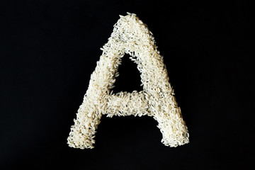  letters and words from rice cereal