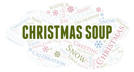 Christmas Soup word cloud.