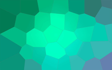 Fototapeta na wymiar Illustration of green, blue and red Giant Hexagon background.