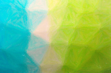 Fototapeta na wymiar Illustration of abstract Green, Blue And Yellow Wax Crayon Horizontal background.