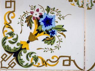Decoration of ruins of Dar Caid Hajji's mansion