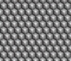shiny gray hexa cube