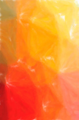 Illustration of abstract Orange Watercolor Wash Vertical background.