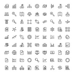 Statistics icon set