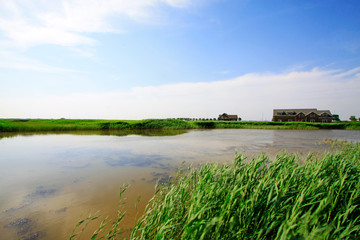 Fototapeta premium Hebei caofeidian golf course landscape