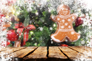 Christmas table background