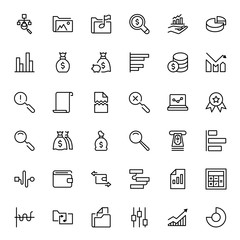Financial icon set