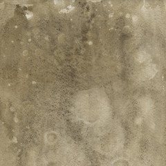 Yellow watercolor texture with abstract washes and brush strokes on the white paper background.
