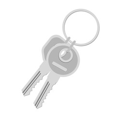 Key icon. The key to the lock, the key to the house, door, or car. Vector Illustration.