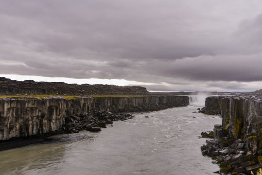 Hafragilsfoss waterfall, next to Detifoss, Iceland