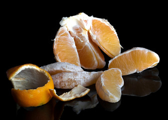 pealed Orange fruit