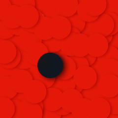 Red ,black pattern. Gradient dots background. Modern vector illustration.