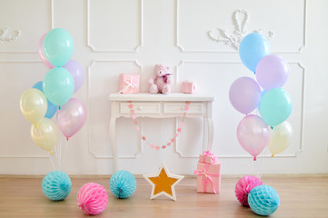 Children toys. Decorations for children birthday. 
