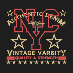 New York typography, t-shirt  sports, design graphic