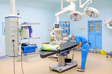 doctor prepared before surgery in the hospital, luannan county, hebei province, China
