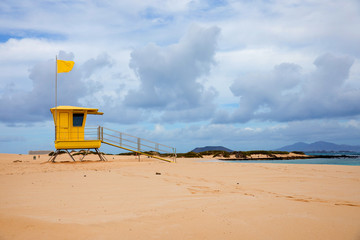 beautiful ocean beach,  Fuerteventura, Canary Islands

