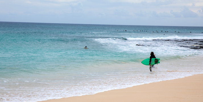 Surfer in Fuerteventura, Canary Islands
