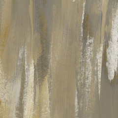 Gold acrylic paper textures on white background. Chaotic stylish abstract organic design.