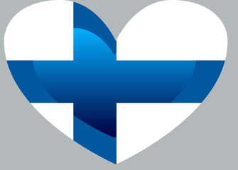 Obraz premium Finland flag, official colors and proportion correctly. National Finland flag. Flat