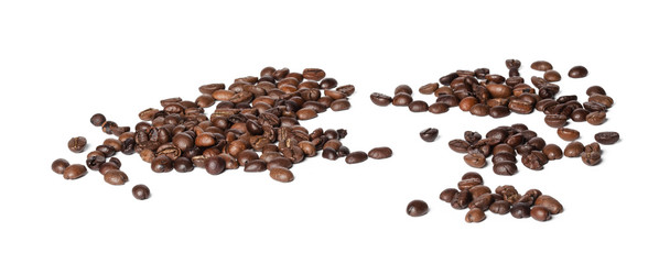 coffee beans isolated on white background