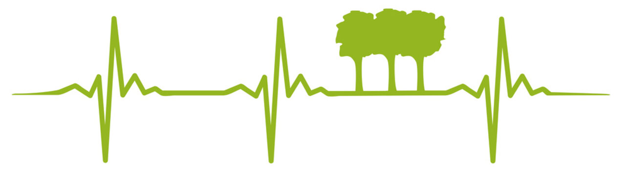 Tree heartbeat #isoliert #vektor - Baum Herzschlag