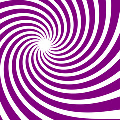 Purple twirl sunburst