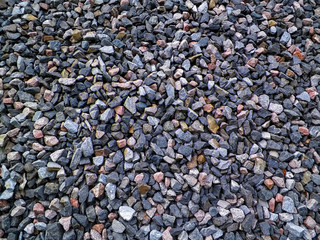 Close up of small stones as nature background.