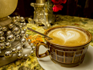 Old antique French Cafe Interior