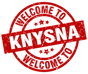 welcome to Knysna red stamp