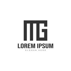 Initial letter logo template. Minimalist letter logo template