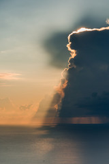 storm clouds and sun