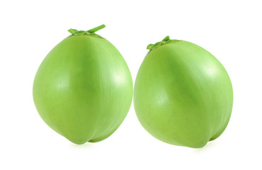 The coconut isolated on white background.