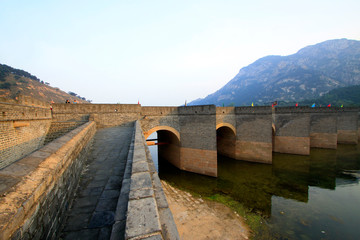 ancient China Great Wall building scenery