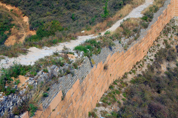 shabby Great Wall in China
