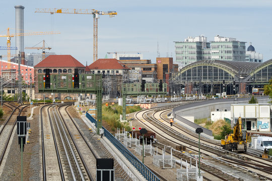 Baustelle rund um den Bahnhof Ostkreuz