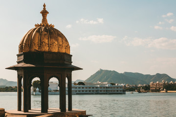 Gazebo by the lake Pichola, Udaipur 