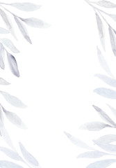 Floral winter frame.