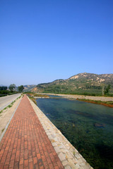 The Great Wall scenic area reservoir