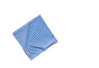 One handkerchief isolated on white background