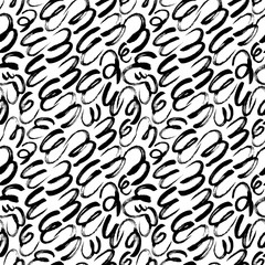 Seamless pattern with hand drawn brush strokes. Hand drawn vector ornament for wrapping paper.