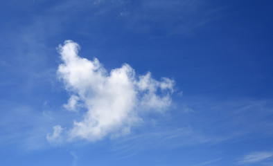 alone cloud in sky