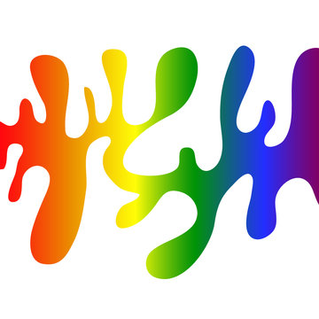 LGBT colors abstract pattern on a white background. hand drawn style vector design illustrations.