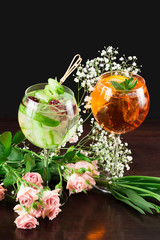 Spritz cocktail - menu for the bar