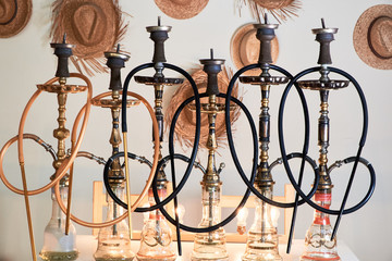 Group of hookahs