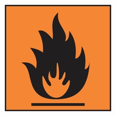 Flammable hazard symbol