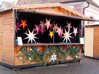 Christmas market at Strasbourg, Alsace, France.