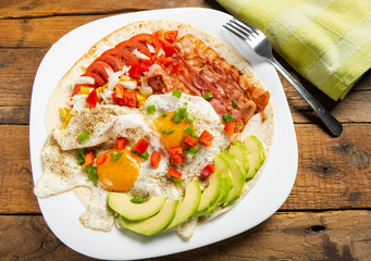 Huevos rancheros - eggs in the ranch