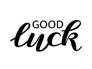 Good luck lettering. Vector illustration