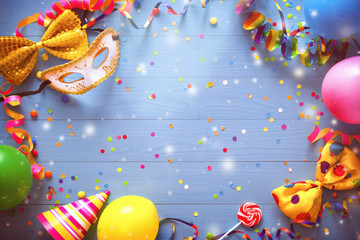 Colorful carnival or birthday background